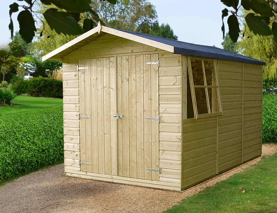 10' x 7' Guernsey Double Door Shed Apex Shed - Chestnut Mill