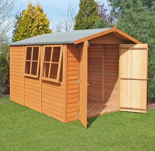 10' x 7' Overlap Double Door Shed - Chestnut Mill