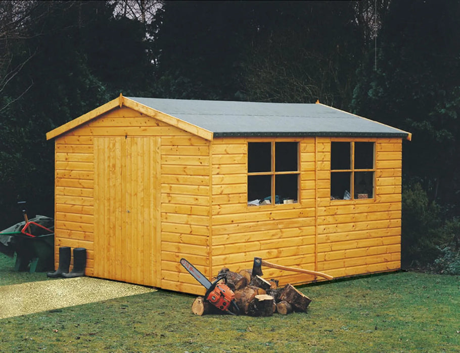 12' x 10' Bison Heavy Duty Shed - Chestnut Mill