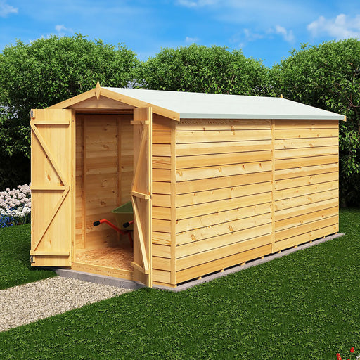 12' x 6' Garden Value - Overlap Double Door Shed Shire Garden Buildings