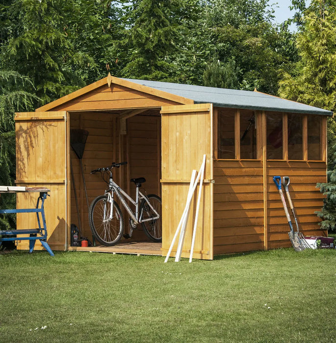 12' x 6' Overlap Double Door Shed - Chestnut Mill