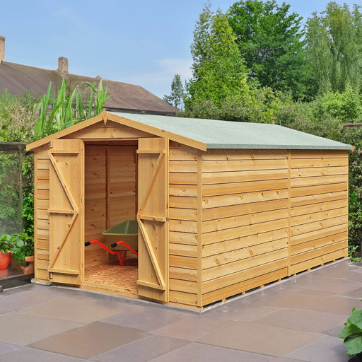 12' x 8' Garden Value - Overlap Double Door Shed Shire Garden Buildings