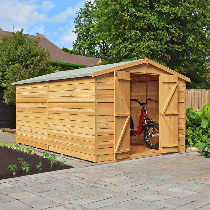 12' x 8' Garden Value - Overlap Double Door Shed Shire Garden Buildings