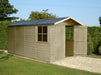 13' x 7' Jersey Double Door Shed Apex Shed - Chestnut Mill