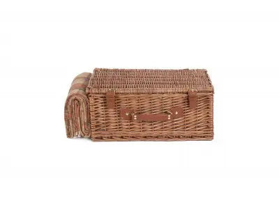 4 PERSON AUTUMN RED TARTAN HAMPER - Chestnut Mill