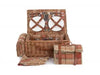 4 PERSON AUTUMN RED TARTAN HAMPER - Chestnut Mill