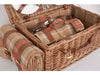 4 PERSON AUTUMN RED TARTAN HAMPER - Chestnut Mill