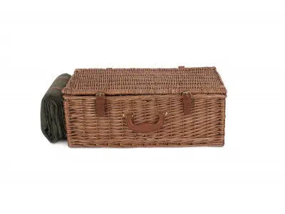 4 PERSON GREEN TWEED HAMPER - Chestnut Mill