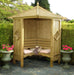 4' x 4' Corner Garden Arbour - Chestnut Mill