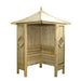 4' x 4' Corner Garden Arbour - Chestnut Mill