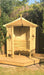 4' x 4' Corner Garden Arbour - Chestnut Mill