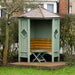 4' x 4' Corner Garden Arbour - Chestnut Mill