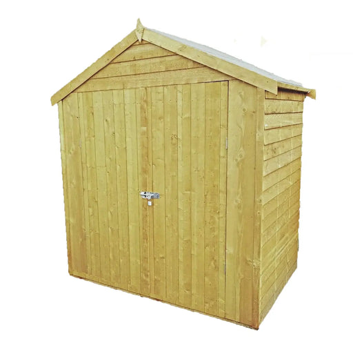 4' x 6' Pressure Treated Overlap Double Door Shed - Chestnut Mill