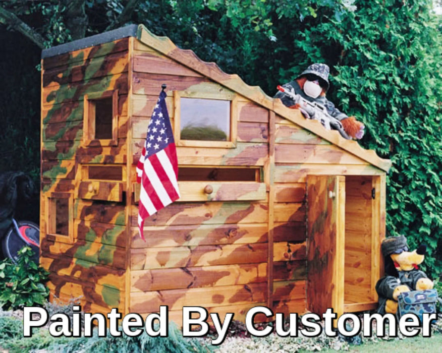 6' x 4' Command Post Playhouse - Chestnut Mill