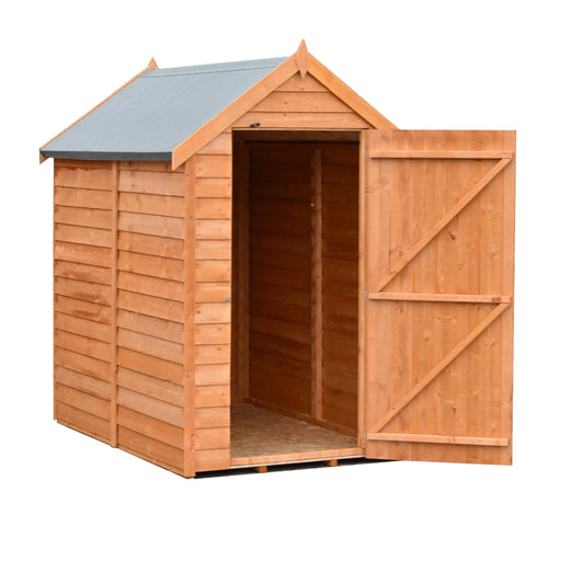 6' x 4' Overlap Single Door Shed - Chestnut Mill