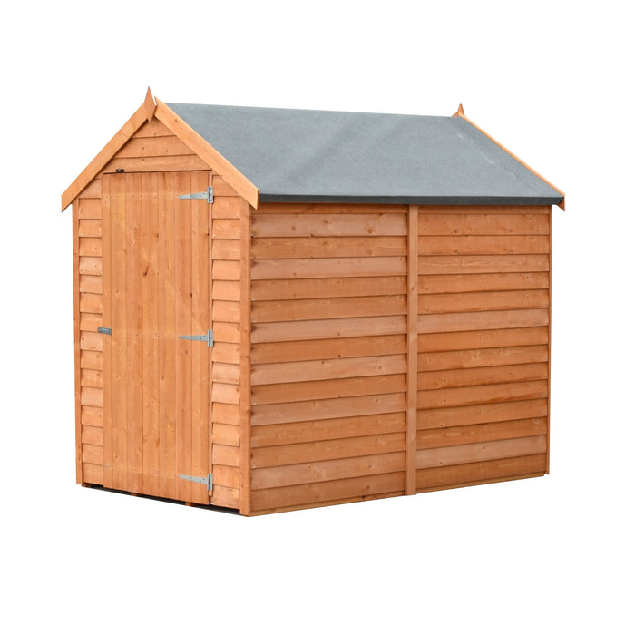 6' x 4' Overlap Single Door Shed - Chestnut Mill