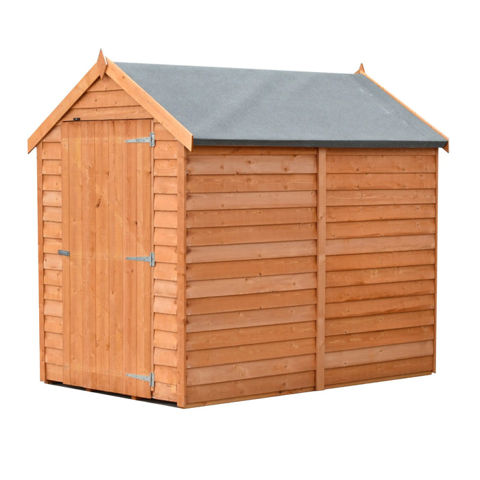 6' x 4' Overlap Single Door Shed - Chestnut Mill