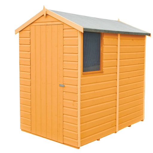 6' x 4' Shetland Apex Single Door Shed - Chestnut Mill