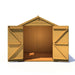 6' x 6' Arran Apex Shiplap Double Door Shed - Chestnut Mill