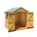 6' x 6' Arran Apex Shiplap Double Door Shed - Chestnut Mill