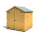 6' x 6' Arran Apex Shiplap Double Door Shed - Chestnut Mill