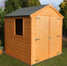 6' x 6' Arran Apex Shiplap Double Door Shed - Chestnut Mill