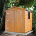 6' x 6' Arran Apex Shiplap Double Door Shed - Chestnut Mill