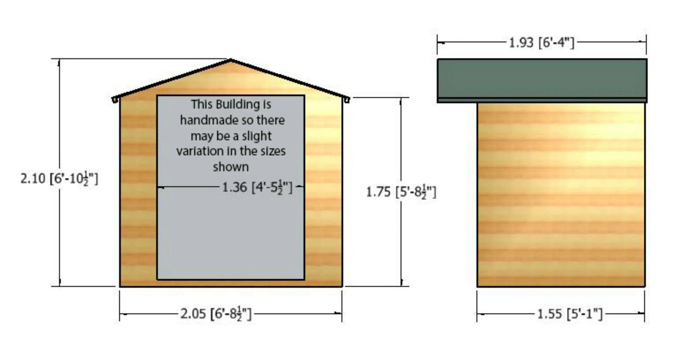 7' x 5' Avance Summerhouse - Chestnut Mill