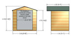 7' x 5' Avance Summerhouse - Chestnut Mill