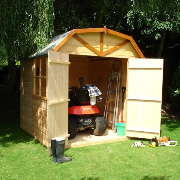 7' x 7' Barn Shiplap Shed Double Door Shed - Chestnut Mill