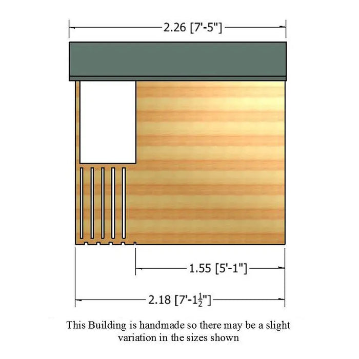 7' x 7' Houghton Summerhouse - Chestnut Mill