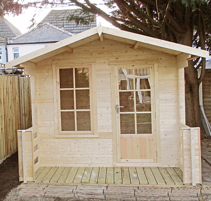 7' x 7' Maulden 19mm Log Cabin - August Special Offer - 10% OFF - Chestnut Mill