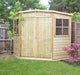 7' x 7' Pressure Treated Corner Shed - Chestnut Mill