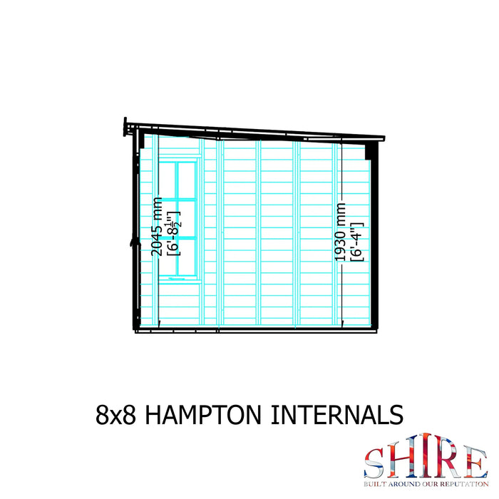 8' x 8' Hampton Summerhouse - Chestnut Mill