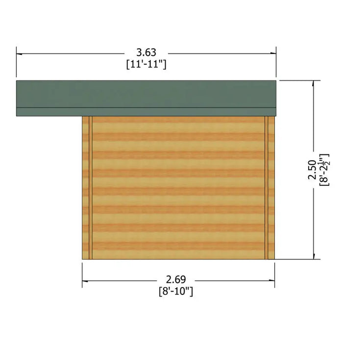 9' x 9' Crinan 19mm Log Cabin - August Special Offer - 8% OFF - Chestnut Mill