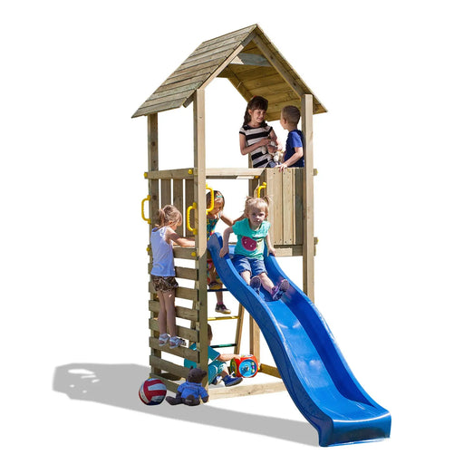 Adventure Peaks Fortress  1  (Carol 1) Climbing Frame and Slide - Chestnut Mill