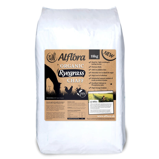 Alflora Organic Ryegrass Chaff - 18 kg - Chestnut Mill