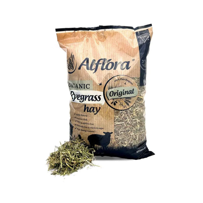 Alflora Organic Ryegrass Hay 1kg - Chestnut Mill