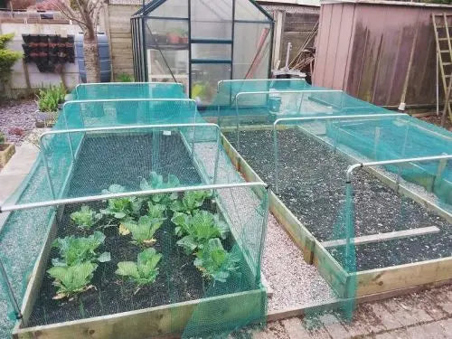 Aluminium Square Garden Hoops - 80cm Tall x 1.15m Wide - Hoops Only - Chestnut Mill