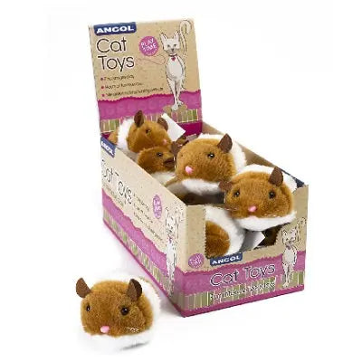 Ancol Jittery Mouse Cat Toy x 12 - Chestnut Mill