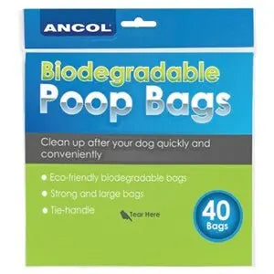 Ancol New Bio Degradable Bags 12x40 - Chestnut Mill