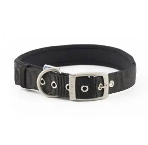 Ancol Nylon Padded Collar Black - Various Sizes - Chestnut Mill