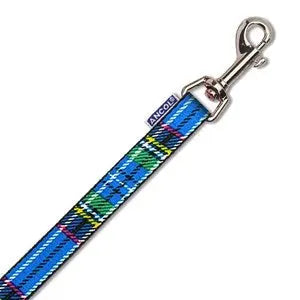 Ancol Tartan Lead Blue 1m x 19mm - Chestnut Mill