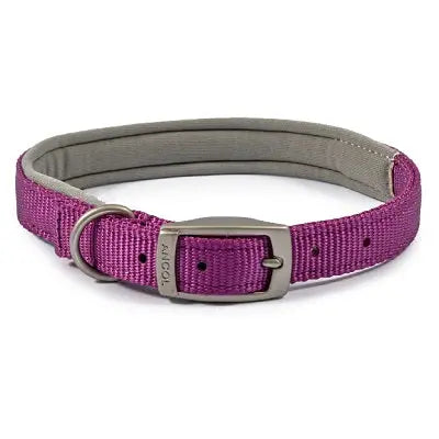 Ancol Viva Padded Buckle Collar Purple - Various Sizes - Chestnut Mill