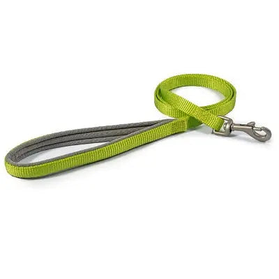 Ancol Viva Padded Snap Lead Lime - Various Sizes - Chestnut Mill