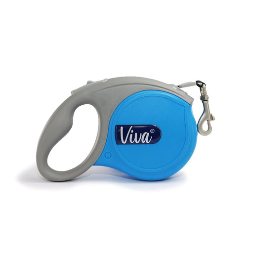 Ancol Viva Retractable Lead - Blue - 5m - Various Sizes - Chestnut Mill