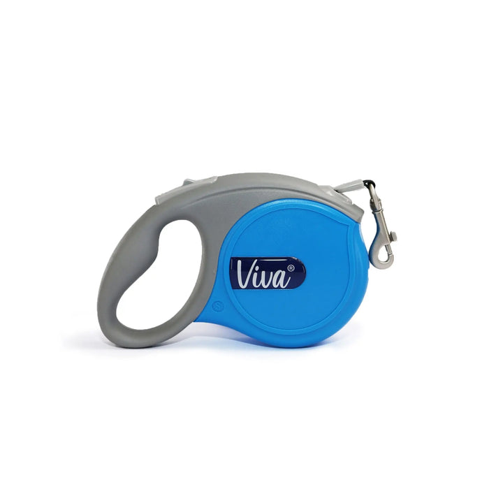 Ancol Viva Retractable Lead - Blue - 5m - Various Sizes - Chestnut Mill