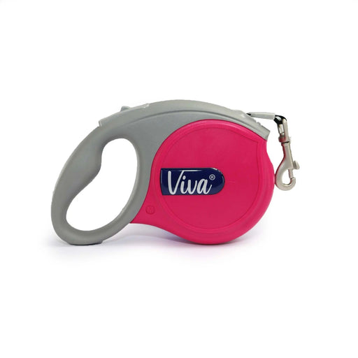 Ancol Viva Retractable Lead - Pink - 5m - Various Sizes - Chestnut Mill