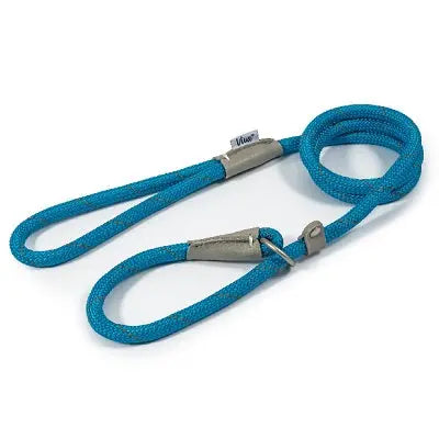 Ancol Viva Rope Reflective Slip Lead Blue - Various Sizes - Chestnut Mill