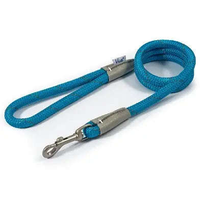 Ancol Viva Rope Reflective Snap Lead Blue - Various Sizes - Chestnut Mill